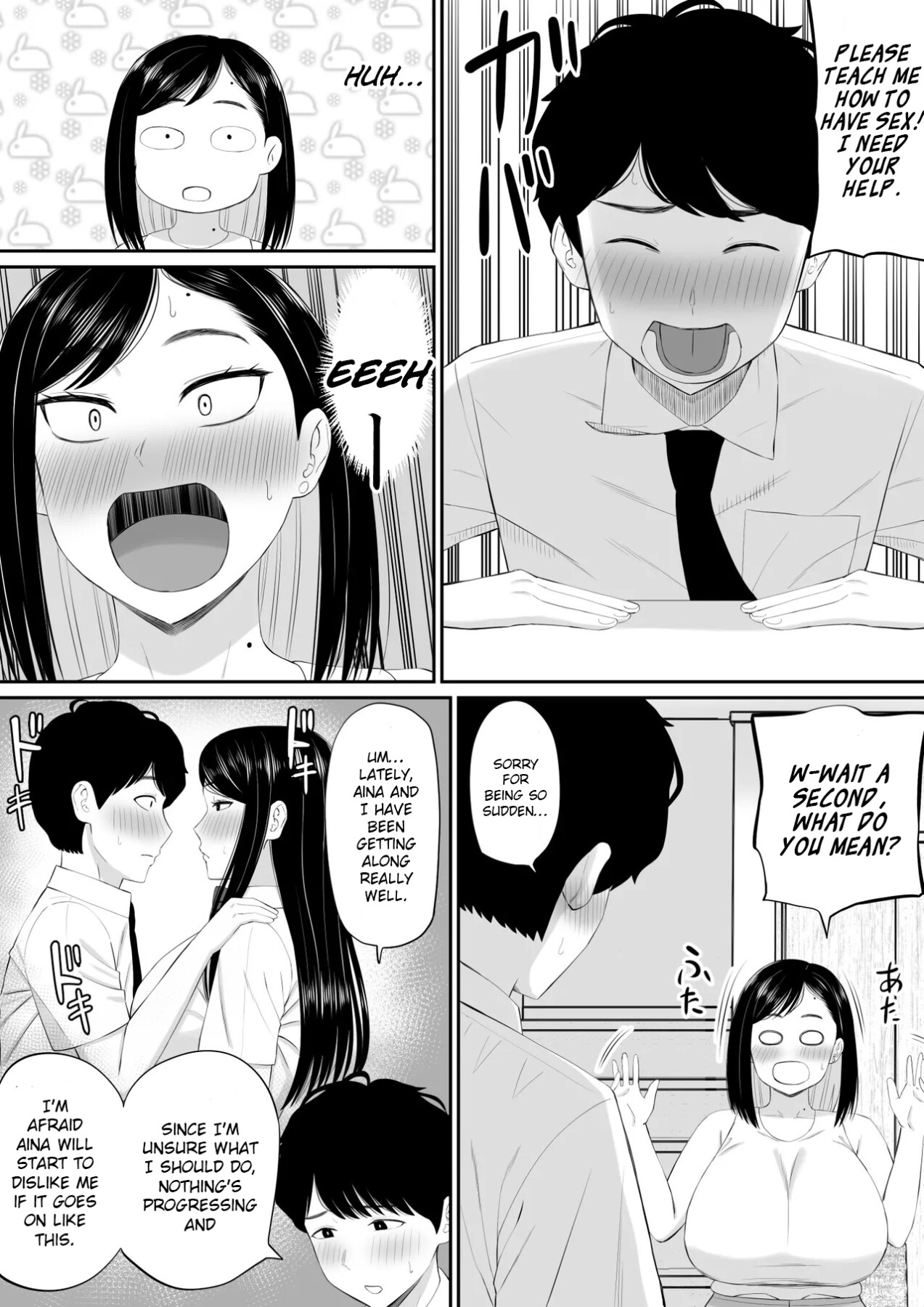 Hentai Manga Comic-Caring mother lends a hand at the request of her daughter's boyfriend-Read-7